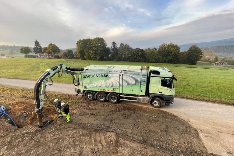 Saugbagger Erlangen - Start